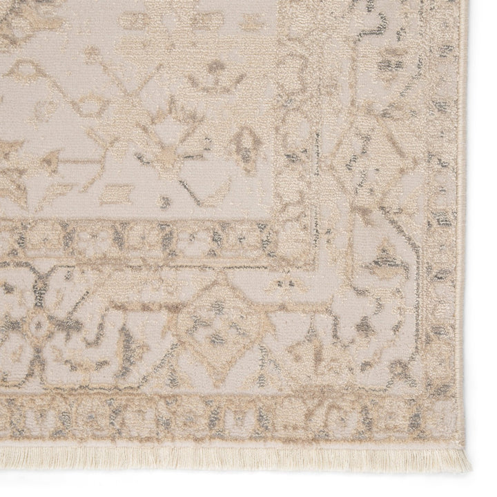 Jaipur Living Lucien Medallion Cream/ Light Gray Runner Rug (2'6"X8')