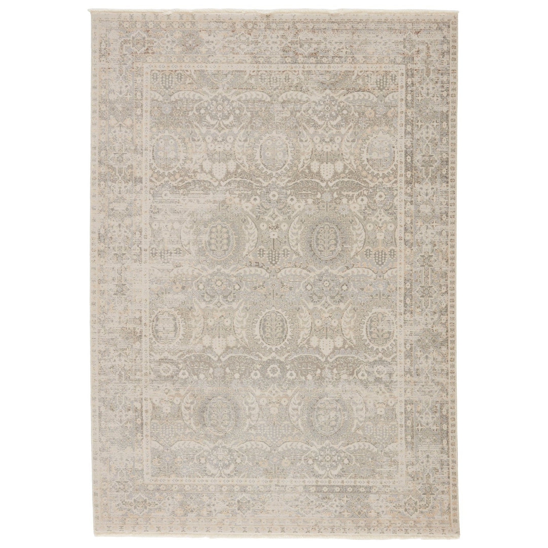 Jaipur Living Michon Oriental Gray/ Cream Area Rug (9'6"X12'6")