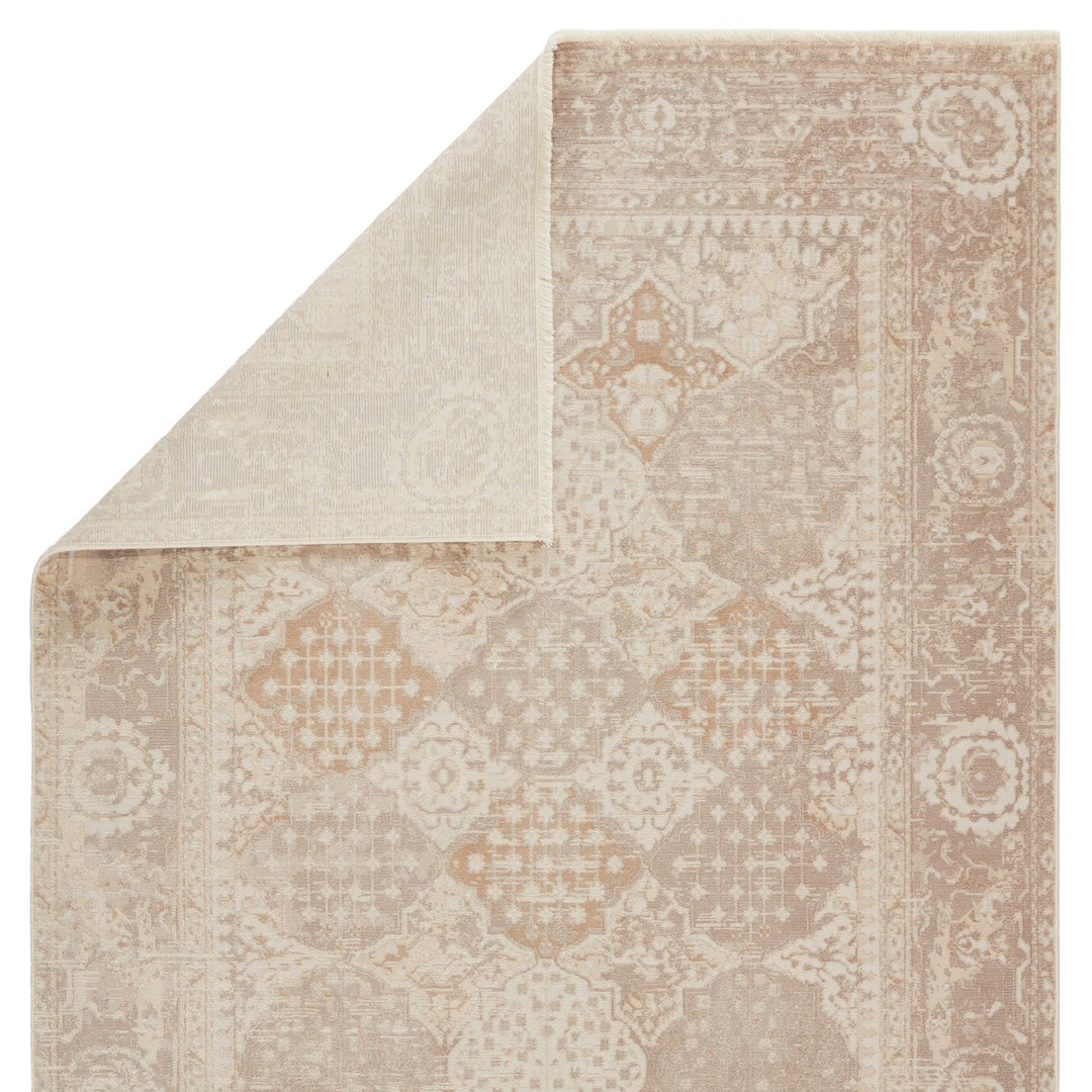 Jaipur Living Lourdes Trellis Gold/ Light Gray Area Rug (7'10"X10'10")