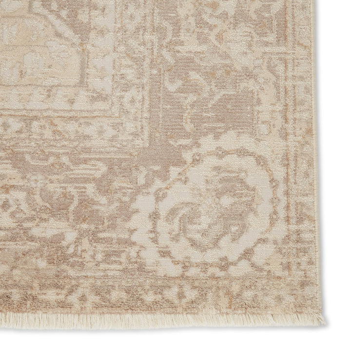 Jaipur Living Lourdes Trellis Gold/ Light Gray Area Rug (7'10"X10'10")