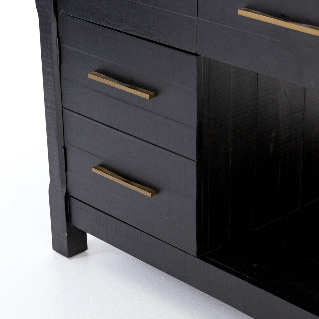 Maxwell Kitchen Island - Black Acacia