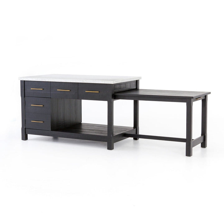 Maxwell Kitchen Island - Black Acacia