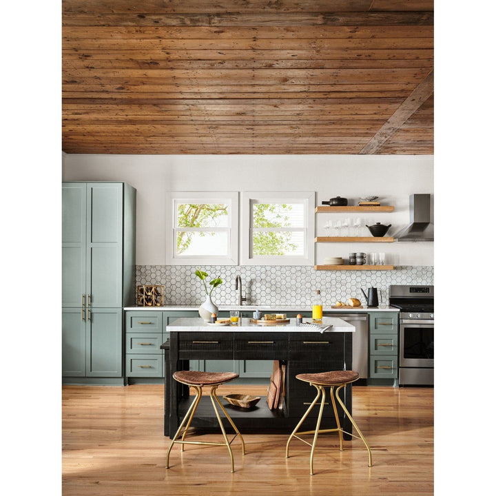 Maxwell Kitchen Island - Black Acacia