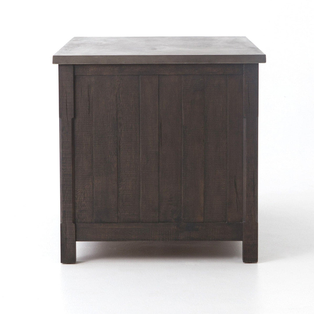 Maxwell Kitchen Island - Rubbed Black Oak