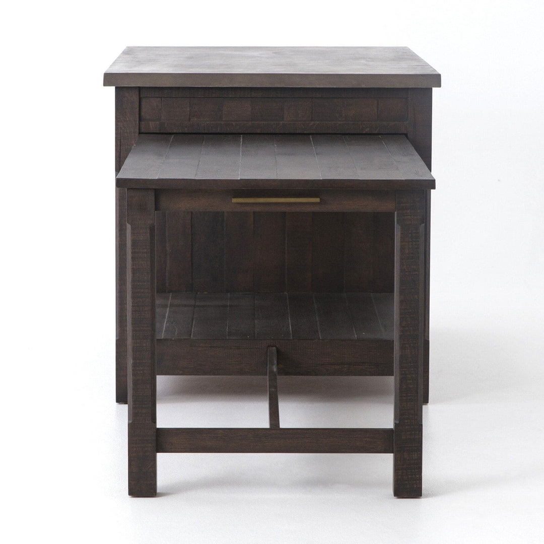 Maxwell Kitchen Island - Rubbed Black Oak