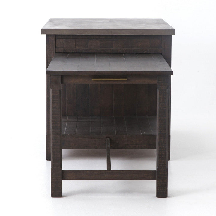 Maxwell Kitchen Island - Rubbed Black Oak