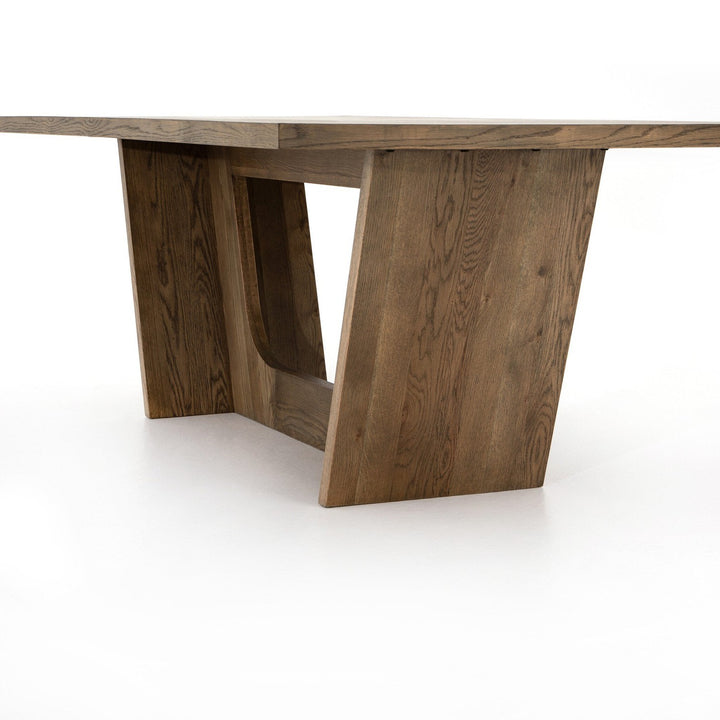 Harrison Dining Table-87" - Smoked Grey