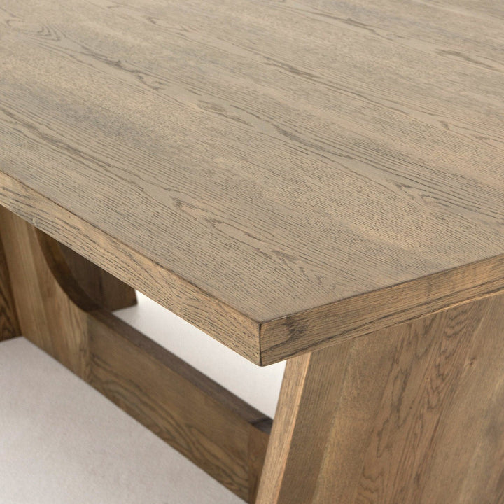 Harrison Dining Table-87" - Smoked Grey