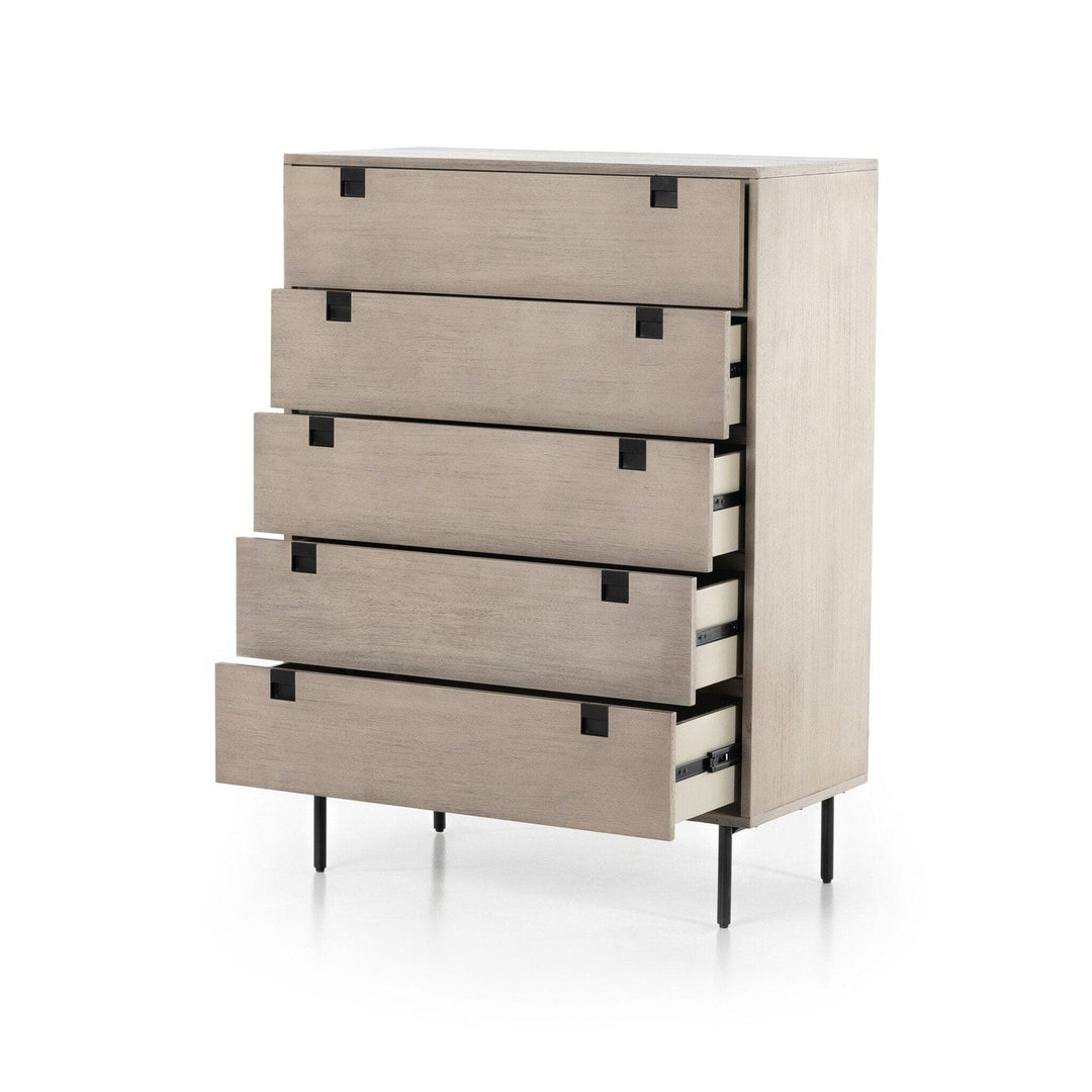 Harper 5 Drawer Dresser - Grey Wash