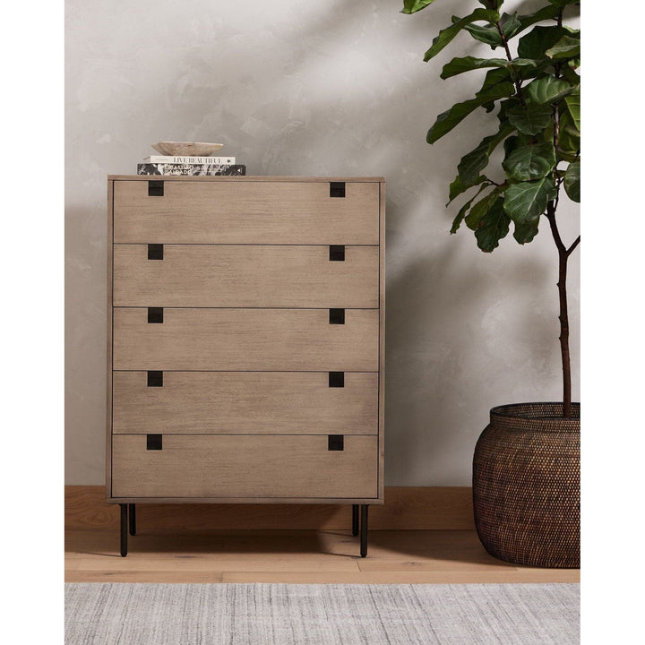 Harper 5 Drawer Dresser - Grey Wash