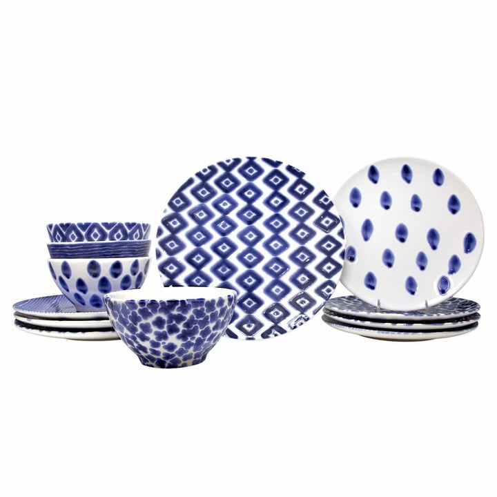 Santorini Place Setting - 12-Piece / Assorted