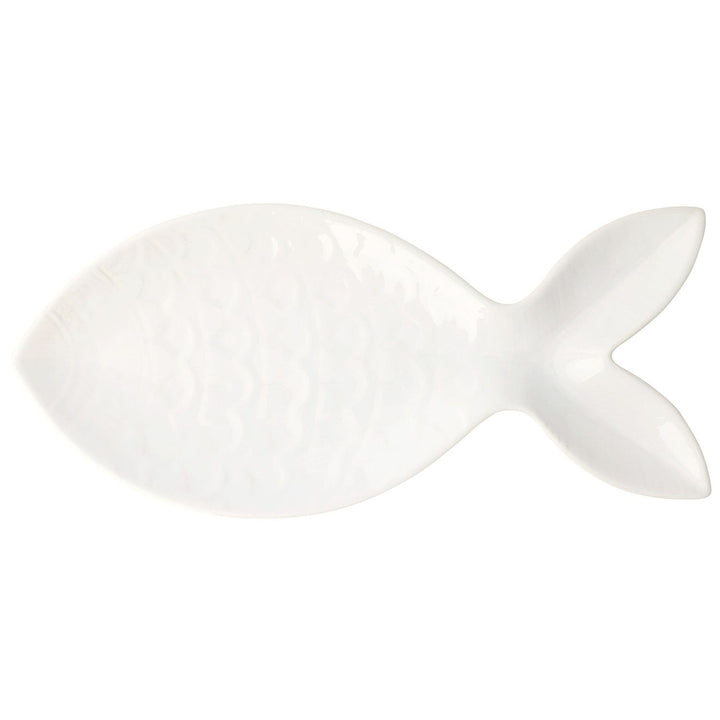 Santorini Figural Fish Platter - White