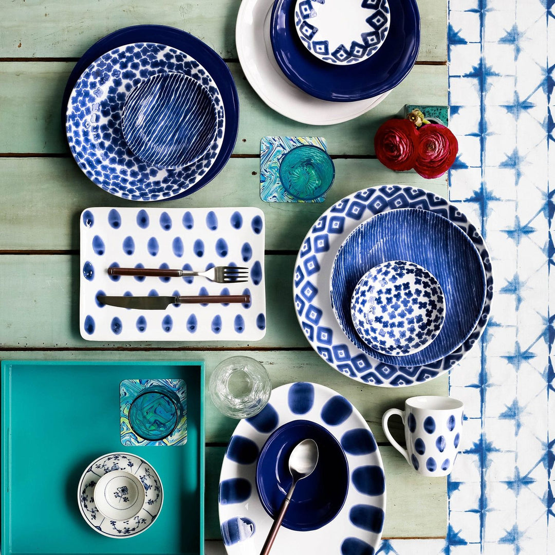 Santorini Dot Oval Platter