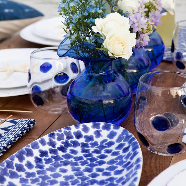 Santorini Flower Oval Platter