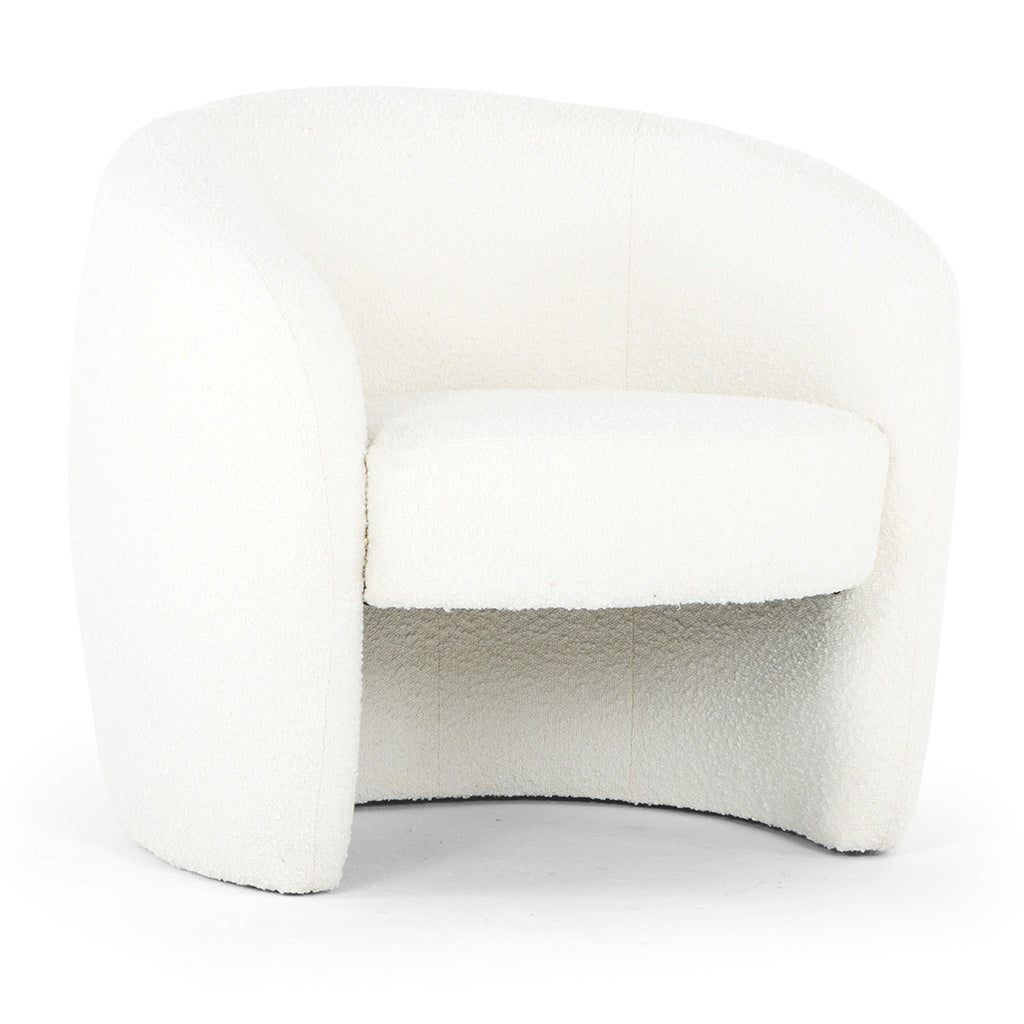 Blythe Accent Chair-Urbia-URBIA-VSD-BLY-C-WHT-Lounge ChairsWhite Bouclé-7-France and Son