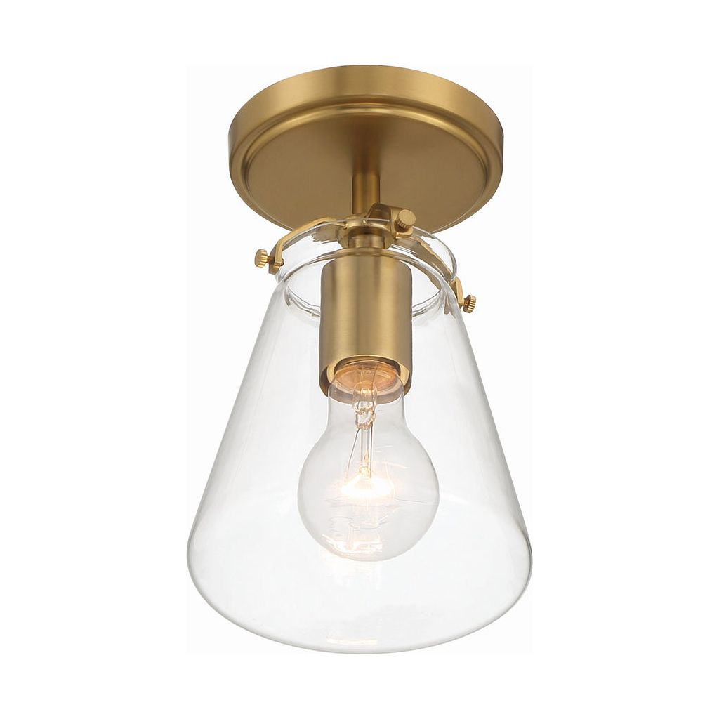 Voss 1 Light Semi Flush-Crystorama Lighting Company-CRYSTO-VSS-7002-LG_CEILING-Flush MountsLuxe Gold-2-France and Son