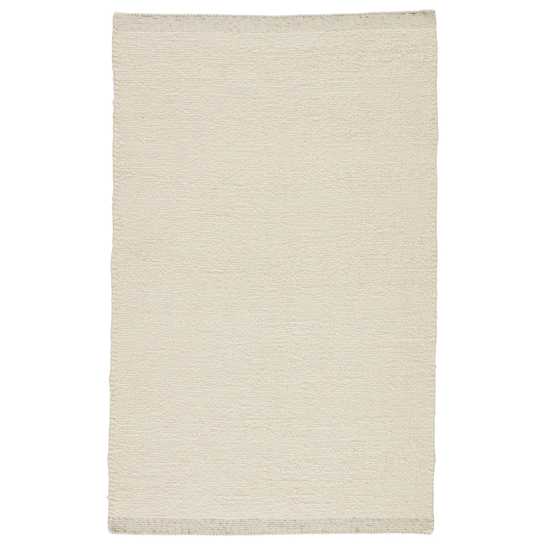 Jaipur Living Alondra Handmade Solid Cream/ Light Gray Area Rug (5'X8')