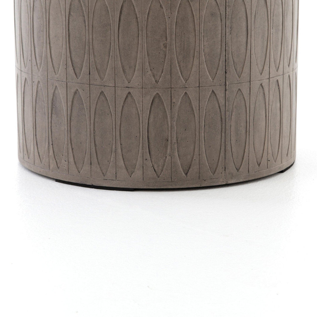 Aspen End Table - Grey Concrete