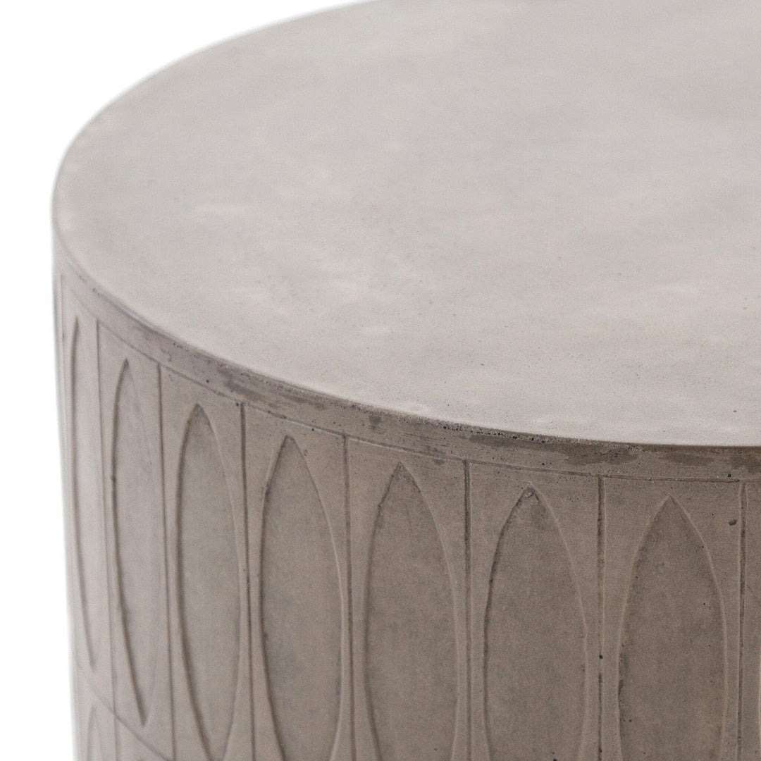 Aspen End Table - Grey Concrete