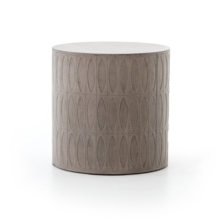 Aspen End Table - Grey Concrete