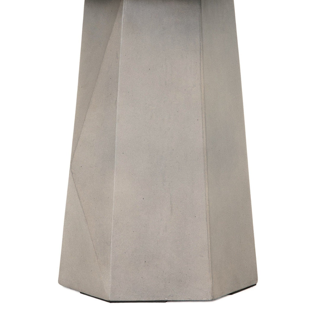 Hudson Outdoor End Table - Grey Concrete