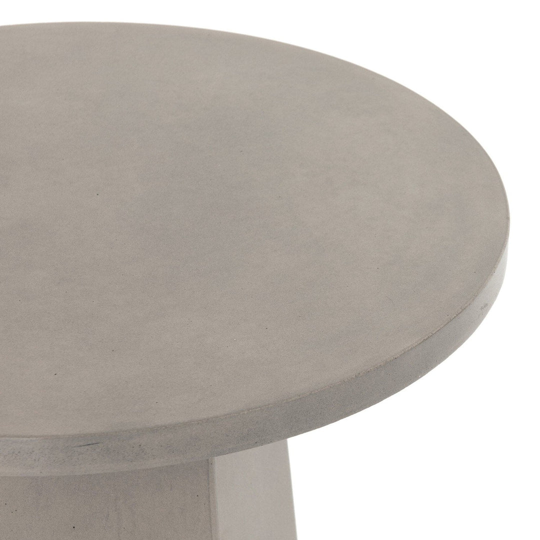 Hudson Outdoor End Table - Grey Concrete