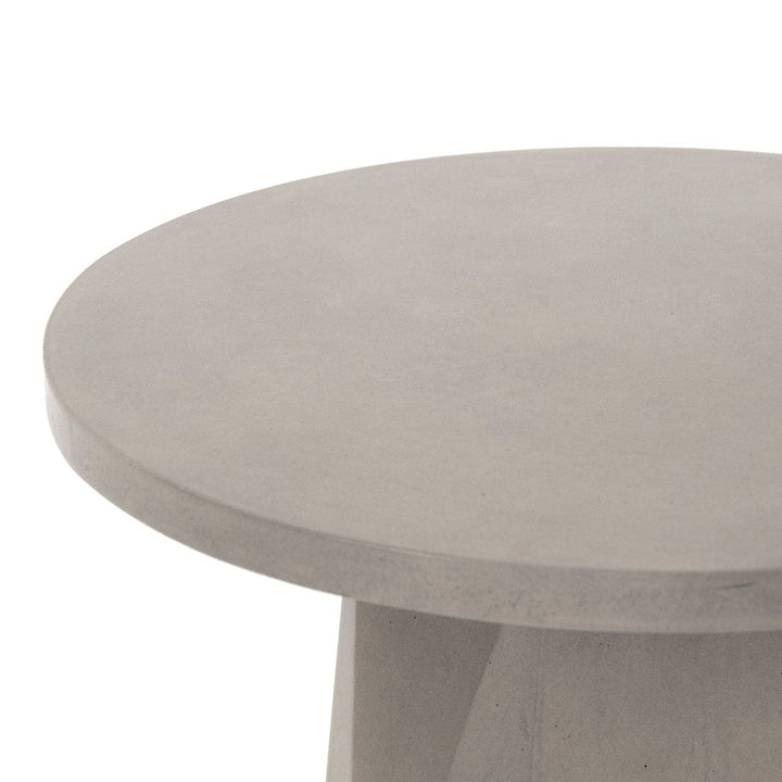 Hudson Outdoor End Table - Grey Concrete