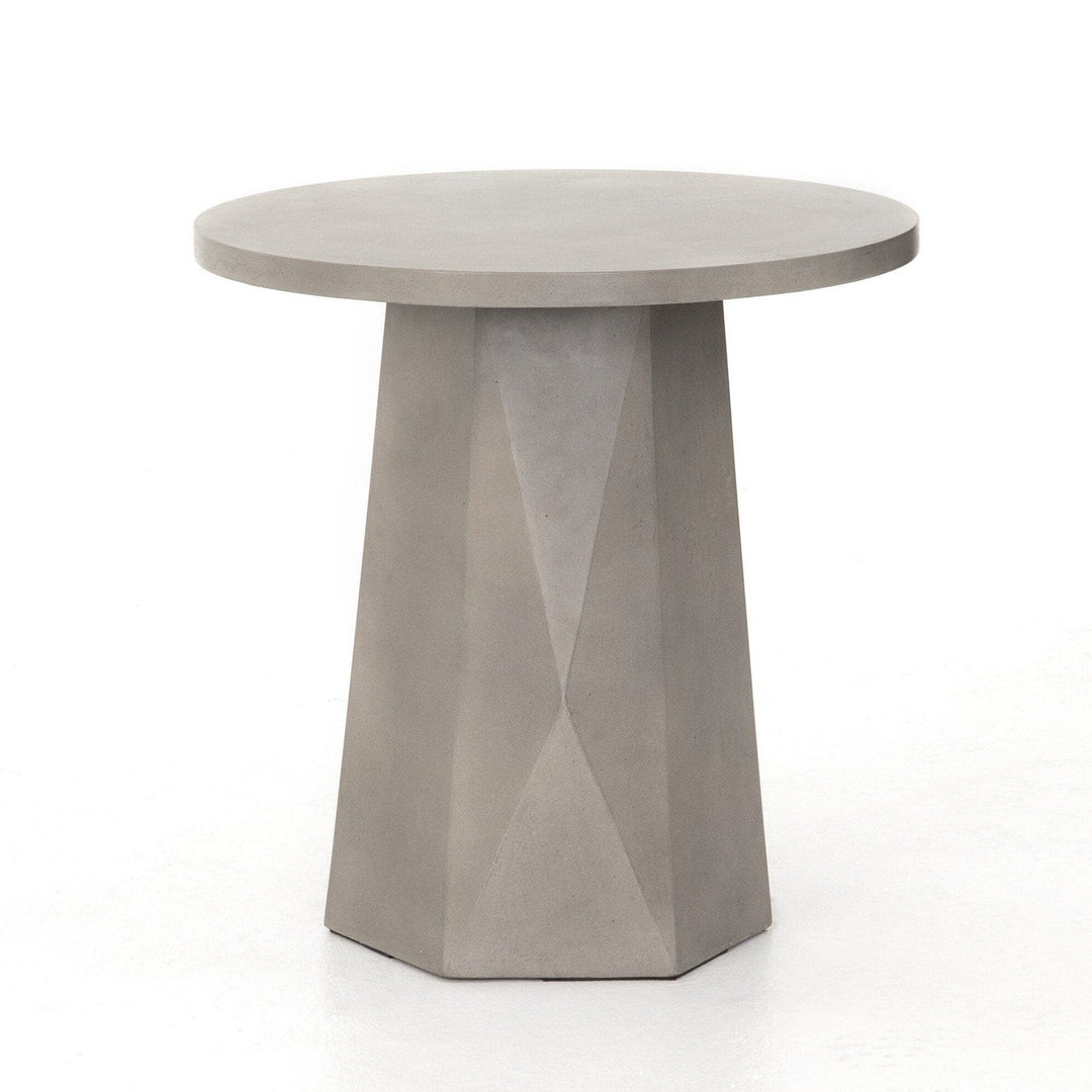 Hudson Outdoor End Table - Grey Concrete