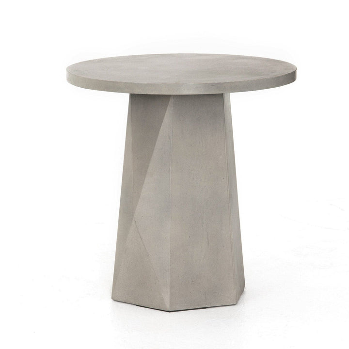 Hudson Outdoor End Table - Grey Concrete