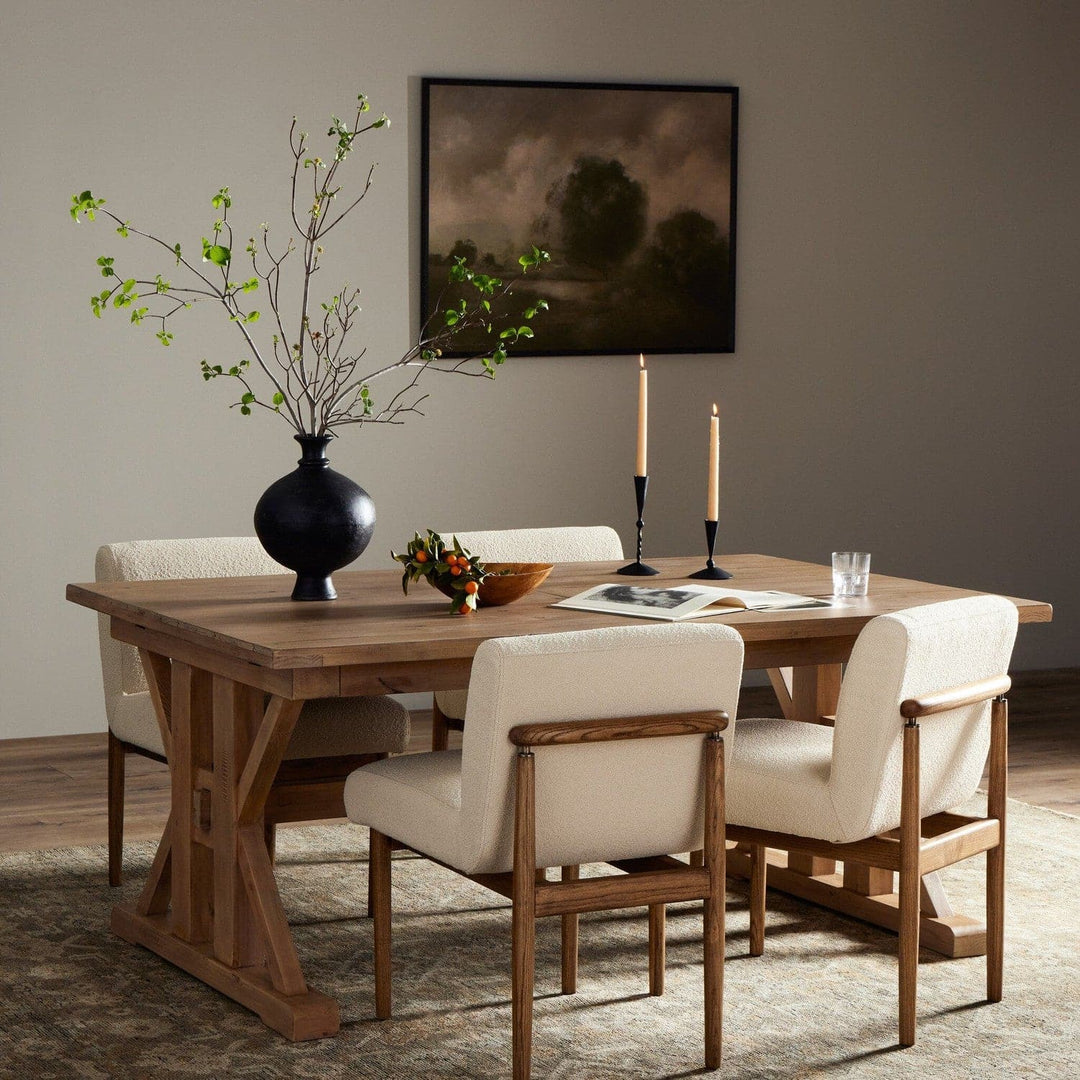 Harper Ext Dining Table 72"/96" - Sundried Wheat