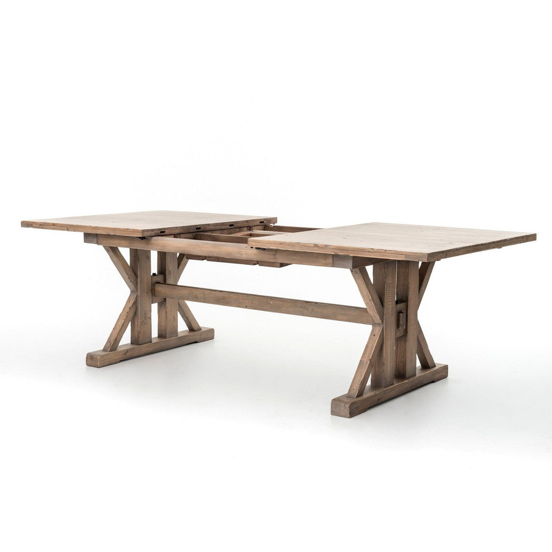 Harper Ext Dining Table 72"/96" - Sundried Wheat