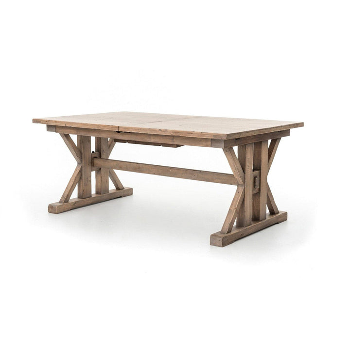 Harper Ext Dining Table 72"/96" - Sundried Wheat