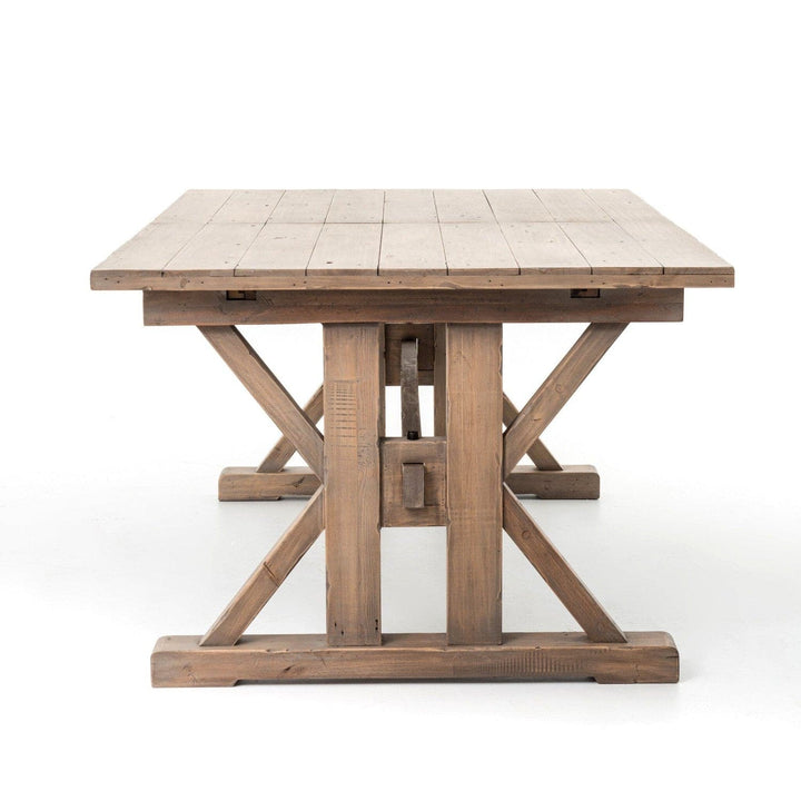 Harper Ext Dining Table 72"/96" - Sundried Wheat