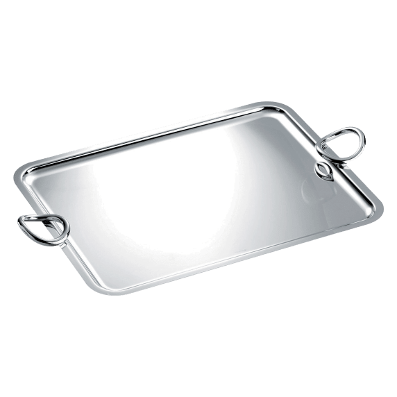 Rectangular Tray with Handles 53x42cm Vertigo Silver Plated