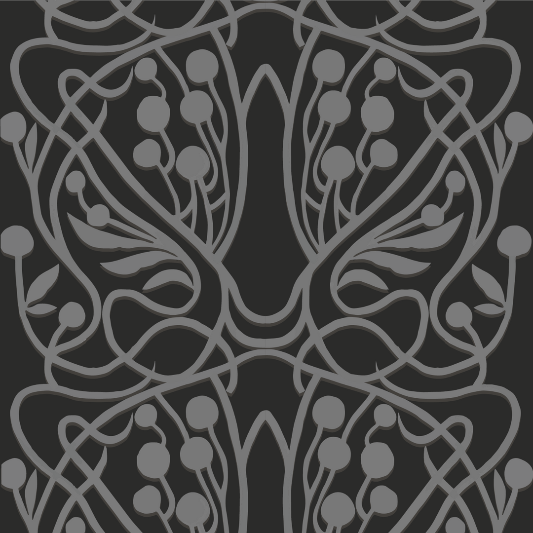 Vineyard Wallpaper-Mitchell Black-MITCHB-WC403-1-PM-MS-Wall DecorSamples Black-Removable Peel & Stick-2-France and Son