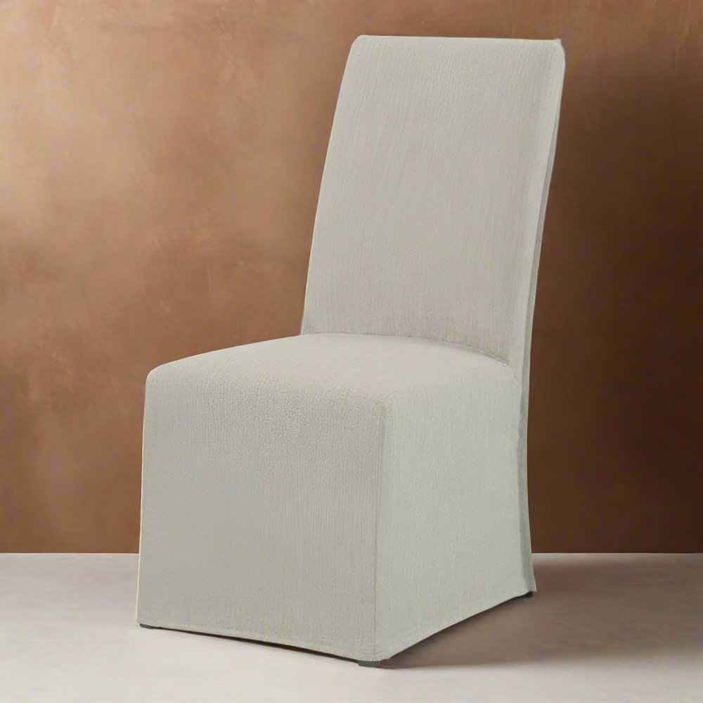 Dining Chairs Melrose Slipcovered Tall Side Chair - Bone