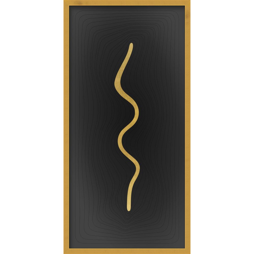 Wall Art Through Layers Gold Shadowbox 1