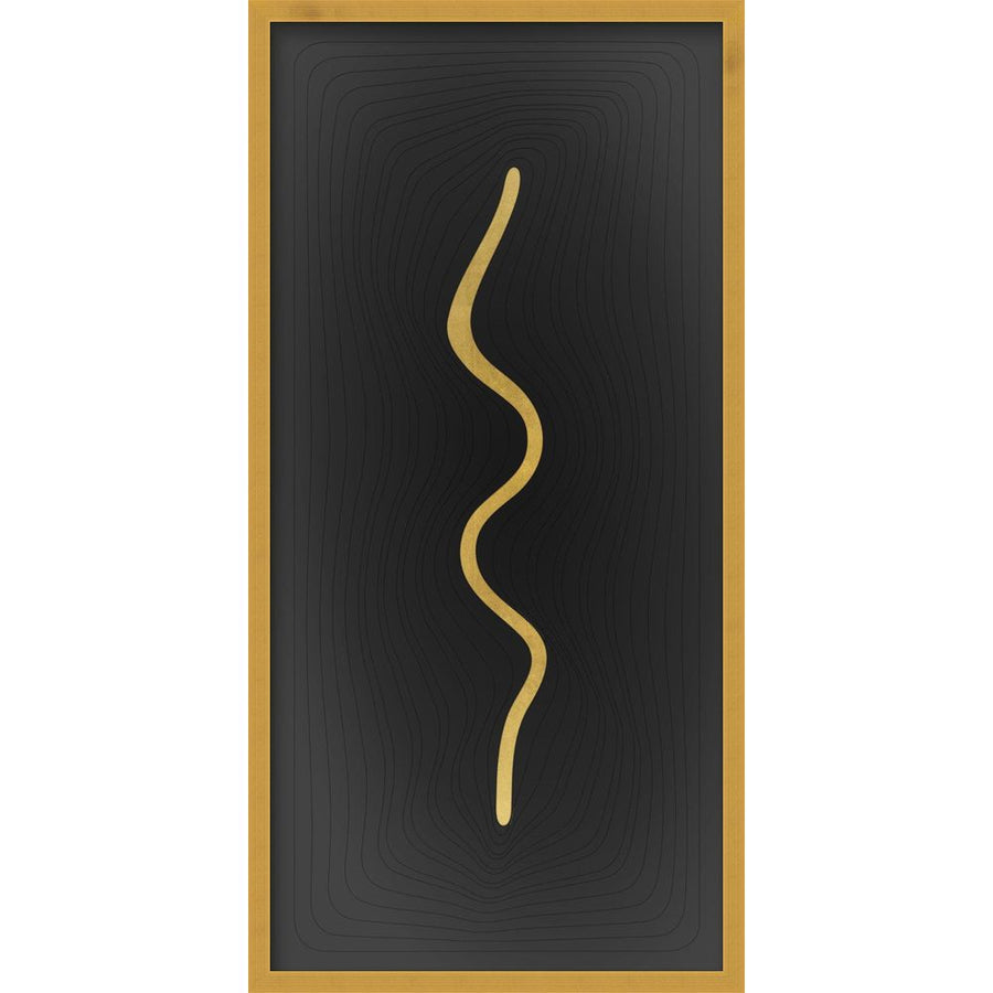 Wall Art Through Layers Gold Shadowbox 1