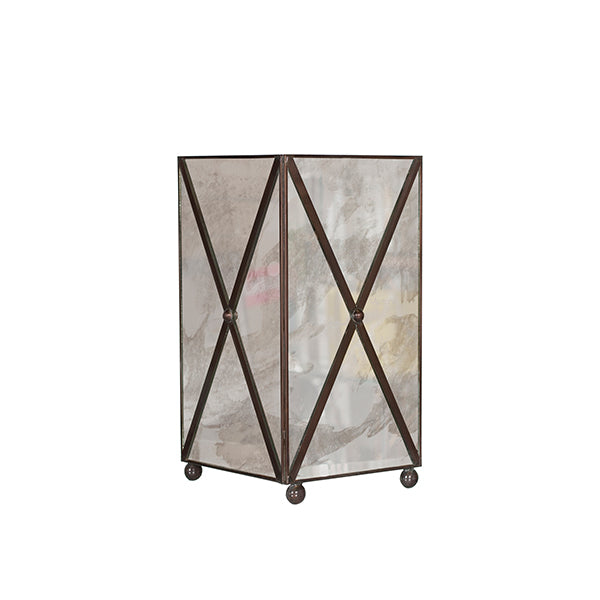 Wastebaskets Wastebasket Antique Mirror Crosshatch