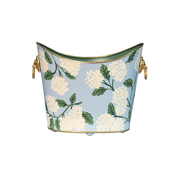 Wastebaskets Small Oval Wastebasket With Raised Ends And Lion Handles