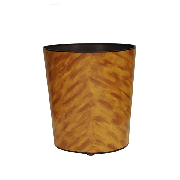 Wastebaskets Hand Painted Tortoise Shell Pattern Wastebasket