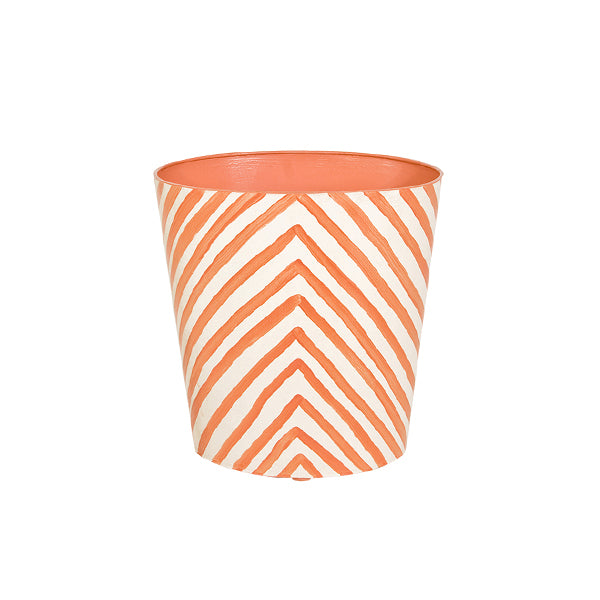 Wastebaskets Wastebasket In Orange Zebra Print