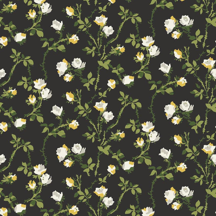 Rose Thorns Wallpaper-Mitchell Black-MITCHB-WC411-SB-PM-10-Wall DecorPatterns Soot Black-Premium Matte Paper-7-France and Son