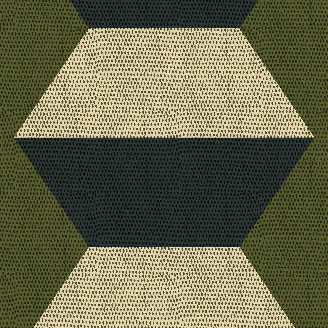 Infinity Blocks Wallpaper-Mitchell Black-MITCHB-WC419-OT-PM-10-Wall PaperPatterns Olive Taupe-Premium Matte Paper-5-France and Son