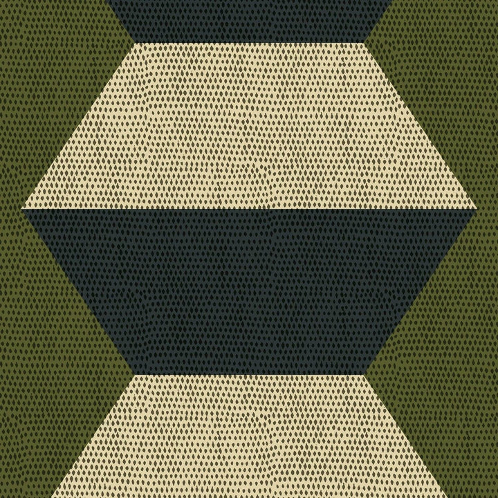 Infinity Blocks Wallpaper-Mitchell Black-MITCHB-WC419-OT-PM-10-Wall PaperPatterns Olive Taupe-Premium Matte Paper-5-France and Son