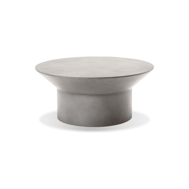Outdoor Coffee Tables Boracay Coffee Table Grey Fiber Cement Epoxy, Solid Surface Base Indoor-Outdoor