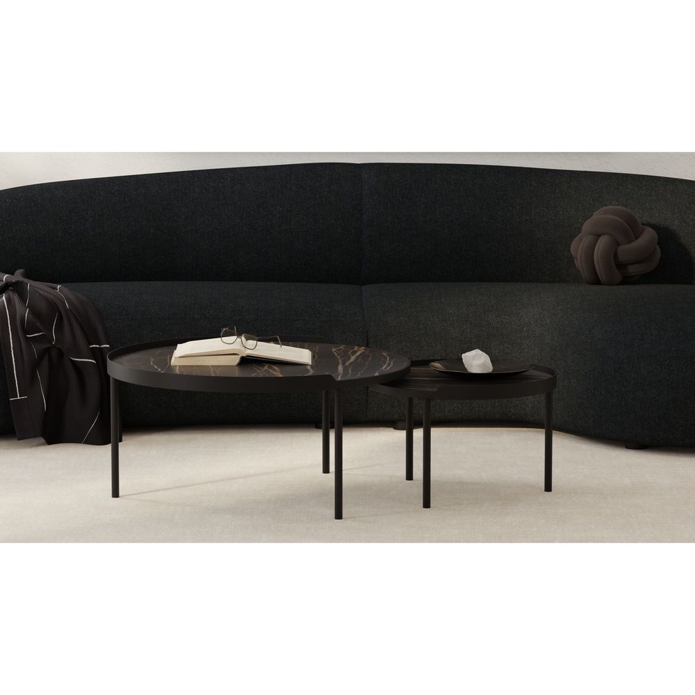 Coast Large Coffee Table Noir Desir Ceramic Top