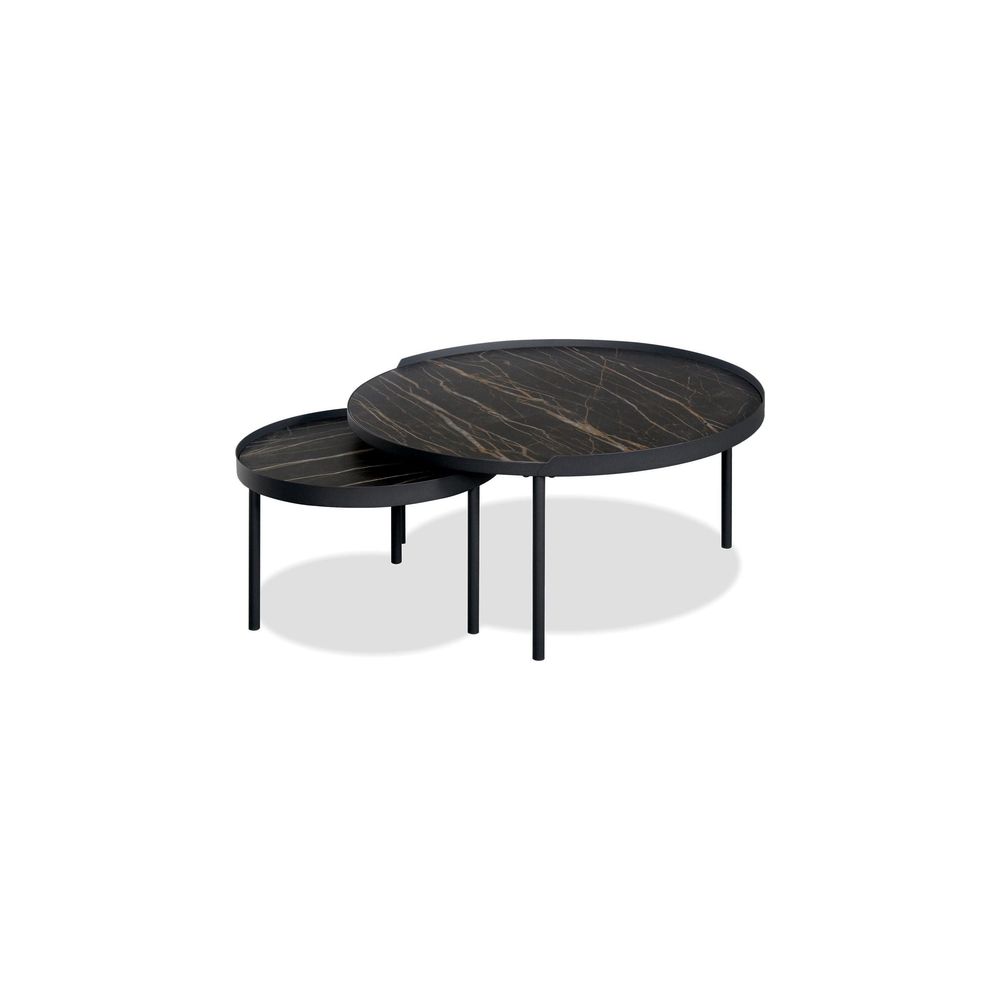 Coffee Tables Coast Small Coffee Table Noir Desir Ceramic Top