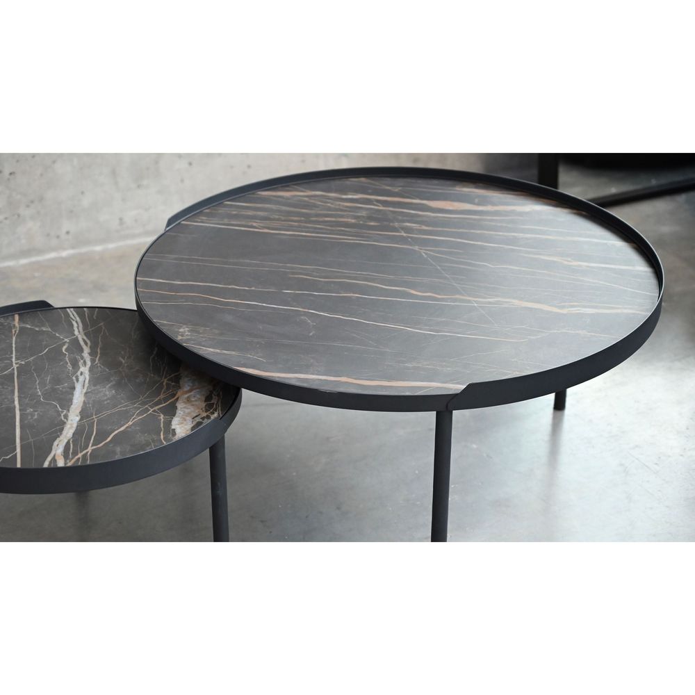 Coffee Tables Coast Small Coffee Table Noir Desir Ceramic Top