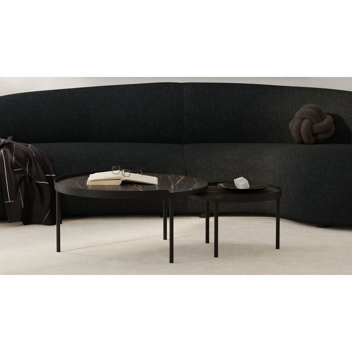 Coast Small Coffee Table Noir Desir Ceramic Top